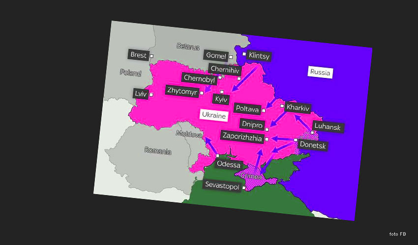 mapa UK
