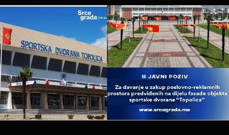 Sportsko rekreativni centar Bar objavljuje Javni poziv