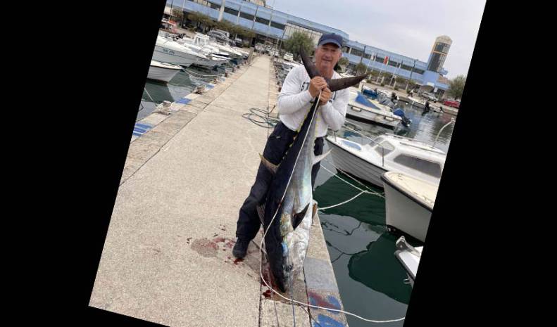 Ulovljena tuna teška 50 kg.
