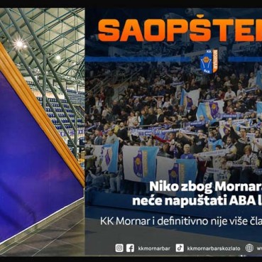 Oglasio se KK “Mornar Barsko zlato”