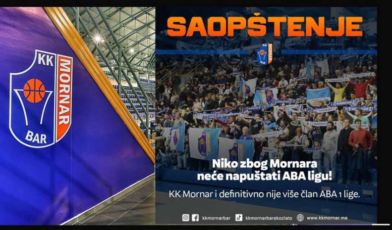 Oglasio se KK “Mornar Barsko zlato”